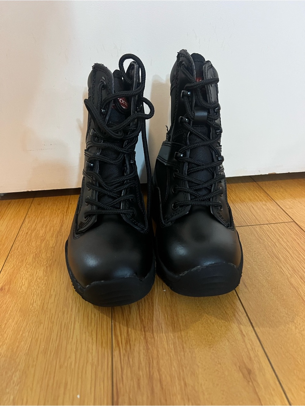 Black Men's Tactical Military Work Lace-Up Boots